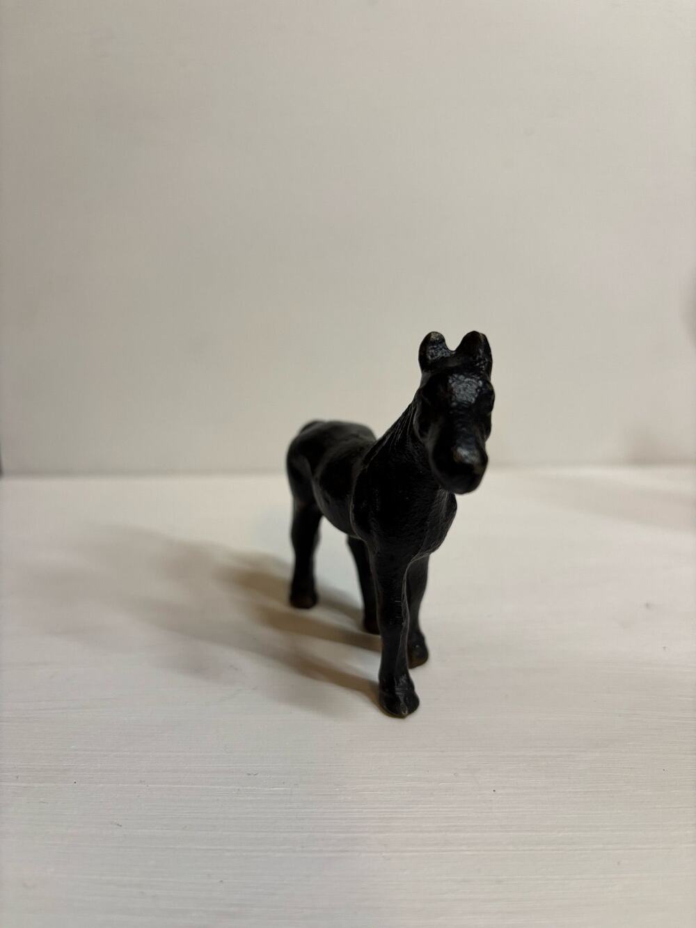 Black Cast Iron Horse Figurine
